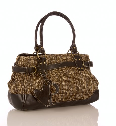 Per Una Double Handle Straw Trim Bag