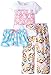 Sleep & Co Girls' Monkey 3 Piece Pajama Set