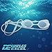 Dimples Excel Clear Swimming Goggles for Everyday Indoor Practice + Nose Clips + Ear Plug ( 2 Pack )