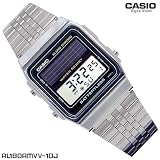 Casio Men's Batteryless Alarm Chronograph LCD Watch #AL-180AMVV-1