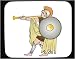 Mouse Pad with bugle, man, uniform, Greece, instrument, music, Europe, soldier, army, shield