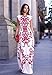 Misomi-Women Elegant 2015 Sleeveless High Waist Print Flower Maxi Party Dress