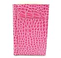 New Pink Alligator Croc Print Passport Cover Holder Wallet