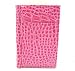 Alligator Wallets | Crocodile Wallets - New Pink Alligator Croc Print Passport Cover Holder Wallet