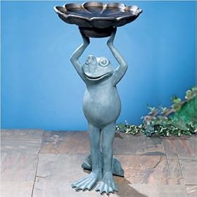 SPI Home 30409 Happy Frog Birdbath by 