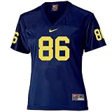 Nike Michigan Wolverines #86 Navy Blue Ladies Replica Football Jersey