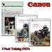 Canon DVD 50D 3 Pack Vol. 1 and 2 with 580 430 EX II Speedlite Camera Guide by Blue Crane Digital