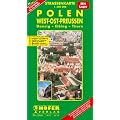 H�fer Stra�enkarten, Polen, West-Ost-Preu�en: Danzig, Elbing, Thorn. Mit integrierter Lupe und separatem Ortsnamenverzeichnis und Innenstadtplan von Elbing. (PL 011)