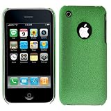 GTMax Durable Green Black Textured Feel Slim Fit Back Cover Case for Apple Iphone 3Gs 3G S, 3G Smartphone
