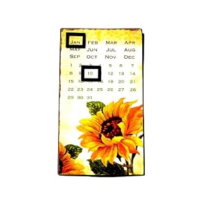 Forever Calendar Shabby Chic Design Made of Metal