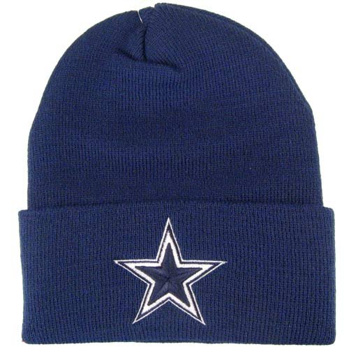 Reebok Dallas Cowboys Navy Basic Knit Beanie