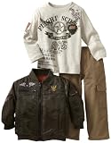 Nannette Baby-Boys Infant 3 Piece Helicopter Jacket Set