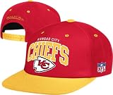 Mitchell & Ness Kansas City Chiefs Flat Brim Snapback Hat Adjustable