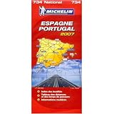 Michelin Map No. 734 Spain and Portugal