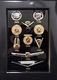 2002 Cadillac 100 Years of Innovation Centennial Emblem Pin Set--100 Year Anniversary Set 2002 Cadillac 100 Years of Innovation Centennial Emblem Pin Set--100 Year Anniversary Set