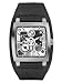 GUESS Black Leather Strap Watch