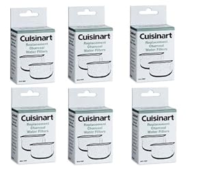 Cuisinart DCC-RWF-6PK (12 Filters) Charcoal Water Filters in Cuisinart DCC-RWF Retail Box