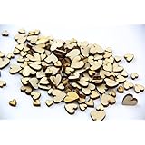 Raylinedo Mixed Size Pure Color Small Heart Shaped Wooden Buttons Crafting Sewing DIY Approx 150 PCS