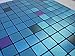 FLEXIPIXTILE, SAMPLE, Aluminum Mosaic Tile, Peel & Stick, Kitchen Backsplash, Accent Wall, AQUARIUS