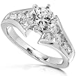 1-1/2ct TW Round Brilliant Diamond Engagement Ring in 14k Gold