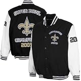 G-III New Orleans Saints Super Bowl Champions Commemorative Canvas Varsity Jacket XX Large