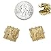Gold Tone Square Clip-On Earrings Fashion Jewelry title=