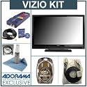 Vizio VO320E 32" ECO HDTV Kit, (with 3 - 6' HDMI Male to HDMI Male Cable, 6'RCA to RCA Component Video Super Cable, 6' Digital Audio Optical 6' HDMI to Mini HDMI Cable, Monster Screen Clean, Monster AV PowerCenter AV 800 with Surge Protection 8-Outlets, 1(Coax) Monster/ISF Calibration