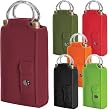 Insulated Neoprene 2-Bottle Wine Tote w/ Waiter-Style Corkscrew - Sized to Hold Wine, Champagne, & Some Spirits