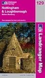 Nottingham and Loughborough, Melton Mowbray (OS Landranger Map)