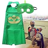 YL PJ Masks Costumes For Kids Set of 3 Catboy Owlette Mask with Cape (27.5 inches)