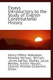 Essays Introductory to the Study of English Constitutional History