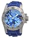Stainless Steel Excursion Diver Quartz Blue Camo Dial Rubber Strap