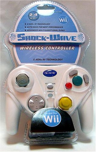 Nintendo Wii ShockWave Wireless 2.4GHZ Controller - White