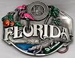 Florida State 3-D Enamel Pewter Belt Buckle