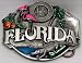 Florida State 3-D Enamel Pewter Belt Buckle