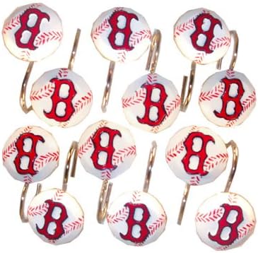 Boston Red Sox Shower Hook Set