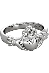 Sterling Silver ULS-6163 Ladies Claddagh Ring