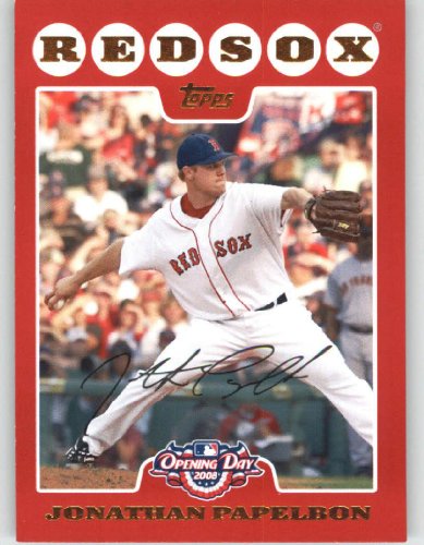2008 Topps Opening Day #114 Jonathan Papelbon - Boston Red Sox (Baseball Cards)