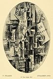 IMAGE OF 1913 Print Still Life Abstract Fleur Geometric Painting Pablo Picasso - Original Halftone Print