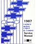 1987 CAPRICE EL CAMINO MONTE CARLO Shop Service Manual