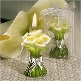 Calla Lily Design Candle Favors (Set of 36) - Baby Shower Gifts & Wedding Favors