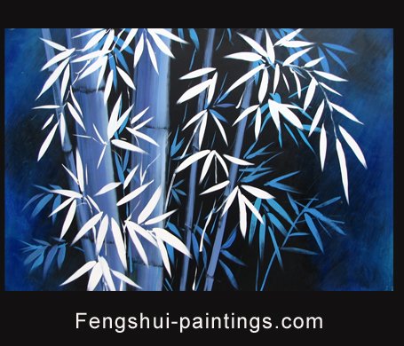 Modern Paintings Original Paintings on Canvas Bamboo Painting 0056