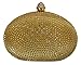 Chicastic Glitter Metallic One Ring Clutch Evening Purse With Rhinestones
