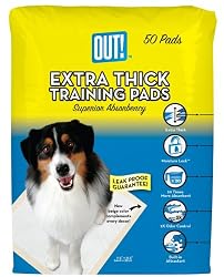 OUT! Extra Thick Adult Dogs Training Pads, 50-Count