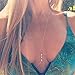 ABC®Women Bikini Harness Necklace Crystal Alloy Waist Belt Belly Body Chain (Gold)
