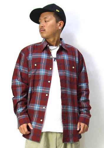 (ティンバーランド)Timberland 長袖チェックシャツ (U1143) B系 ストリート メンズ P083