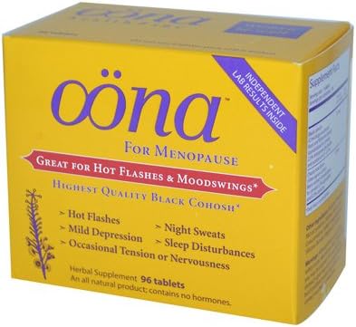 2 Packs of Oona Menopause Herbal Supplement - 96 Tablets