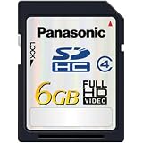 Panasonic RP-SDM06GU1K 6GB High Speed 10MB/s Class 4 SDHC Memory Card