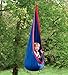 HearthSong HugglePod Original Indoor or Outdoor Kids' Canvas Hanging Chair with Cushion, 55