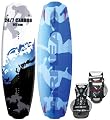 Kwik Tek Airhead Carbon Wakeboard With Clutch Binding